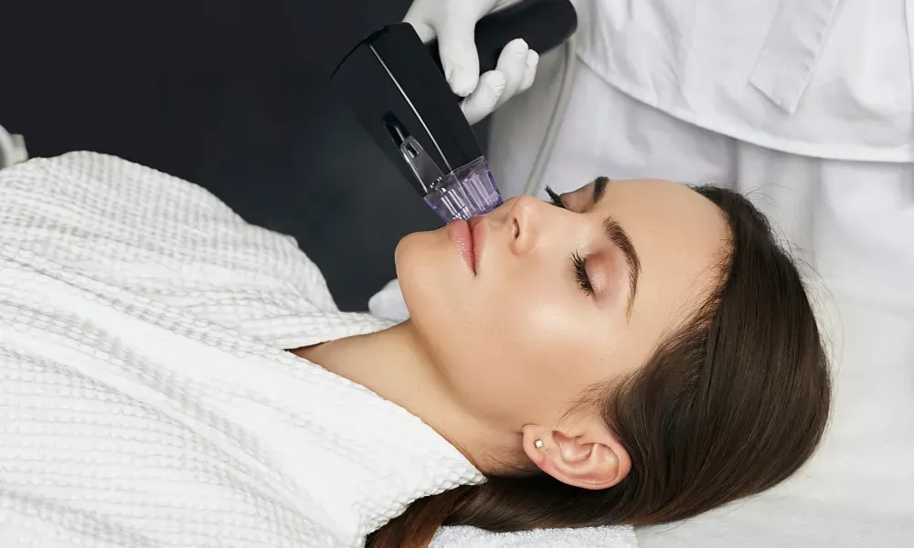 Microneedling with RF